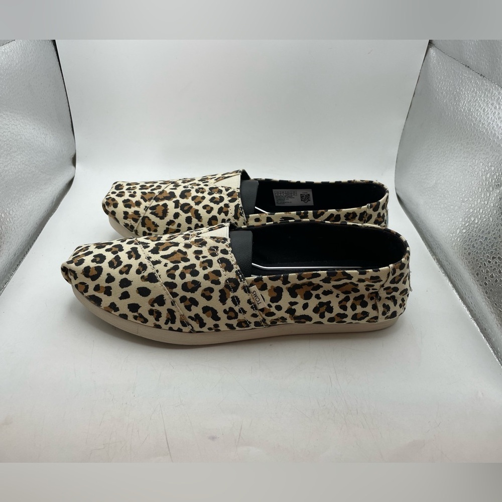Toms Alpargata cheetah print loafers size 6
